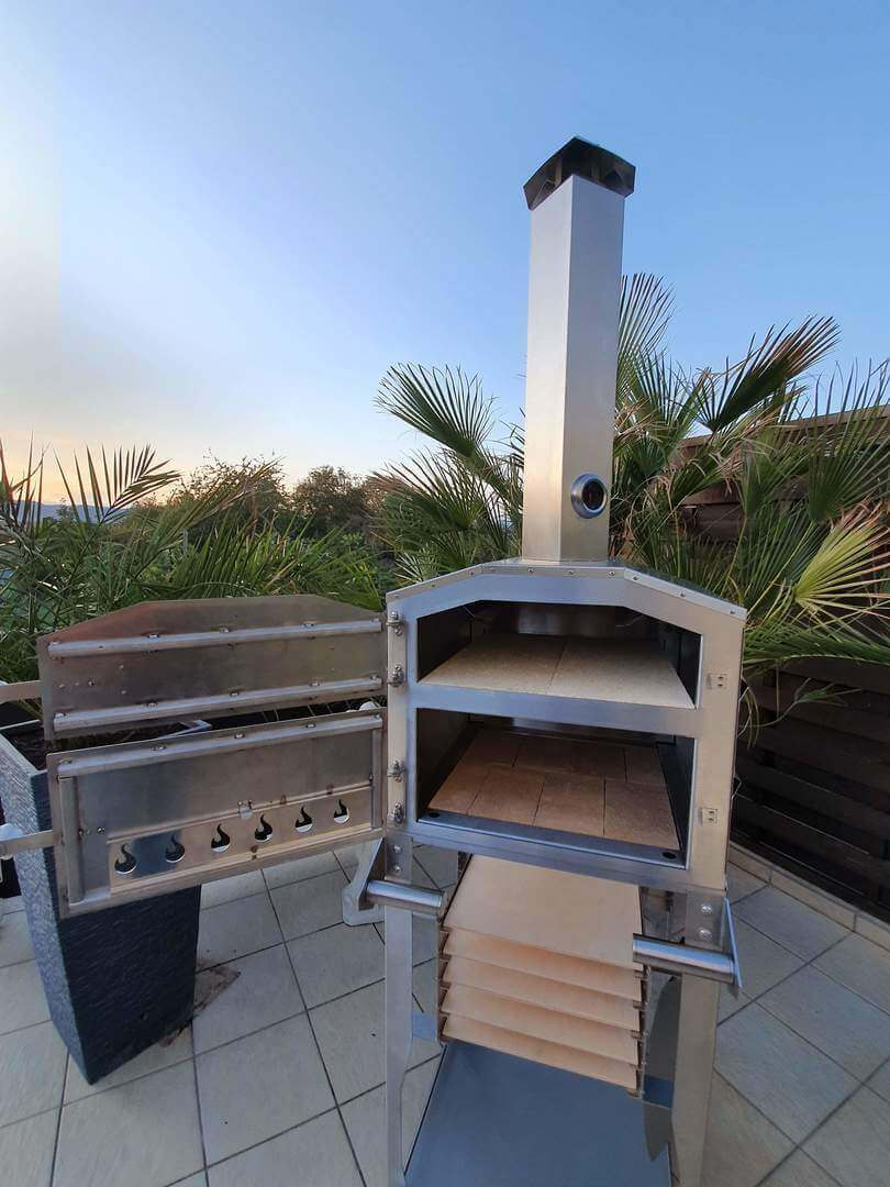 Four à tartes flambées inox